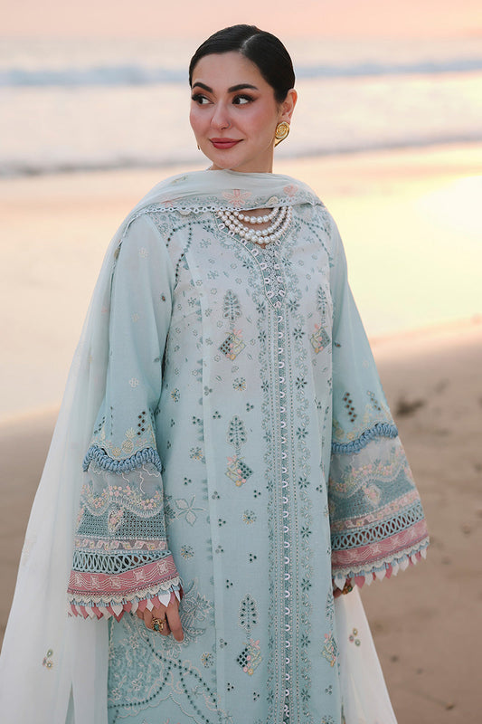 Qalamkar Sahil Luxury Lawn '26=SA-05 AYRA Aangan.the essence of lawn & chiffon