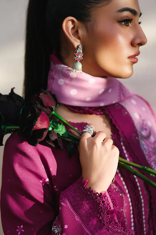 - Qalamqar QLine suit with authentic Pakistani detailing
- Qalamqar QLine collection inspired by original Pakistani fashion