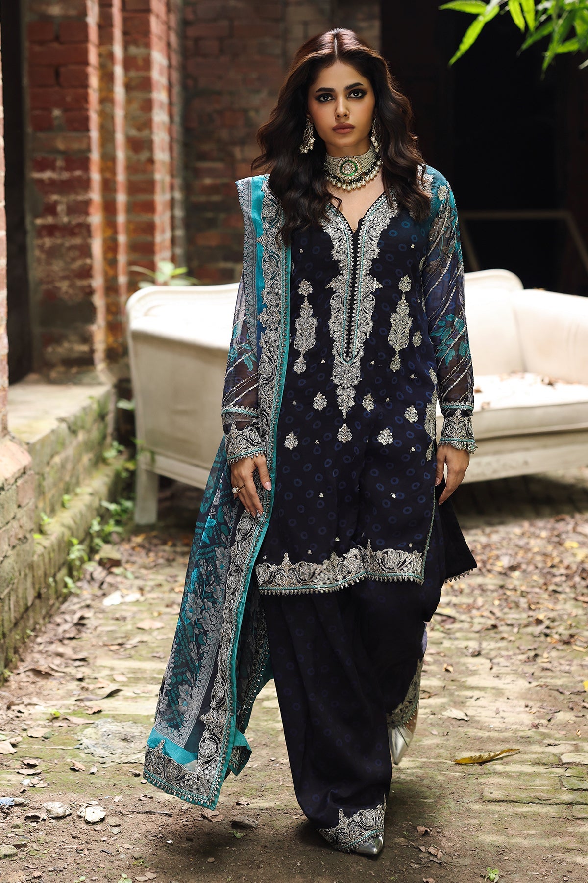 Shop the Charizma Vasal Collection online in India. Discover premium unstitched chiffon suits with intricate embroidery, elegant dupattas, and festive-ready designs for weddings and celebrations