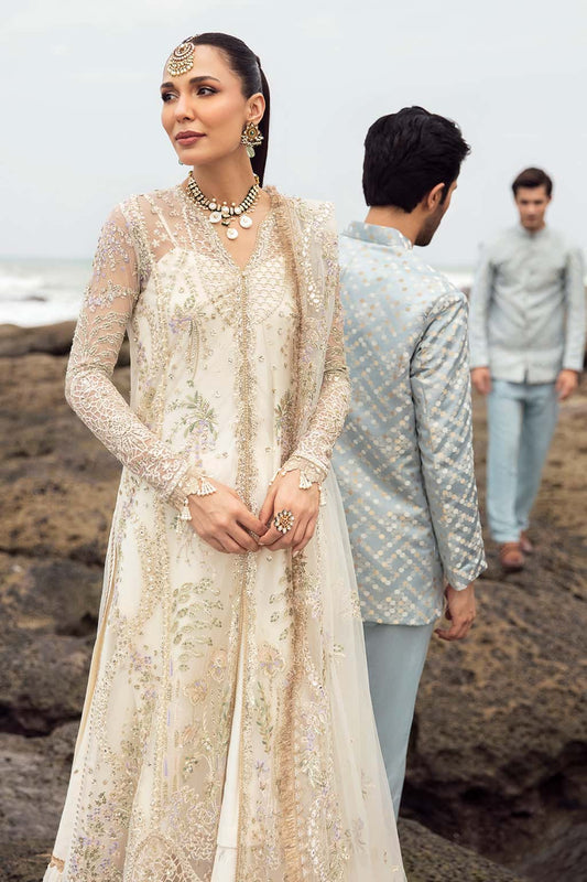 “Unstitched 3-piece Pakistani wedding wear – Afrozeh Shugufta”