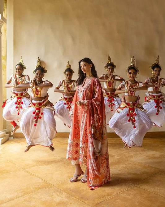 Mushq Manaram luxury lawn 25 Aangan.the essence of lawn & chiffon