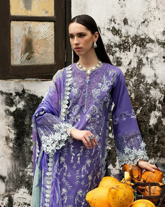 Mushq Manaram Luxury Lawn ’25 Aangan.the essence of lawn & chiffon