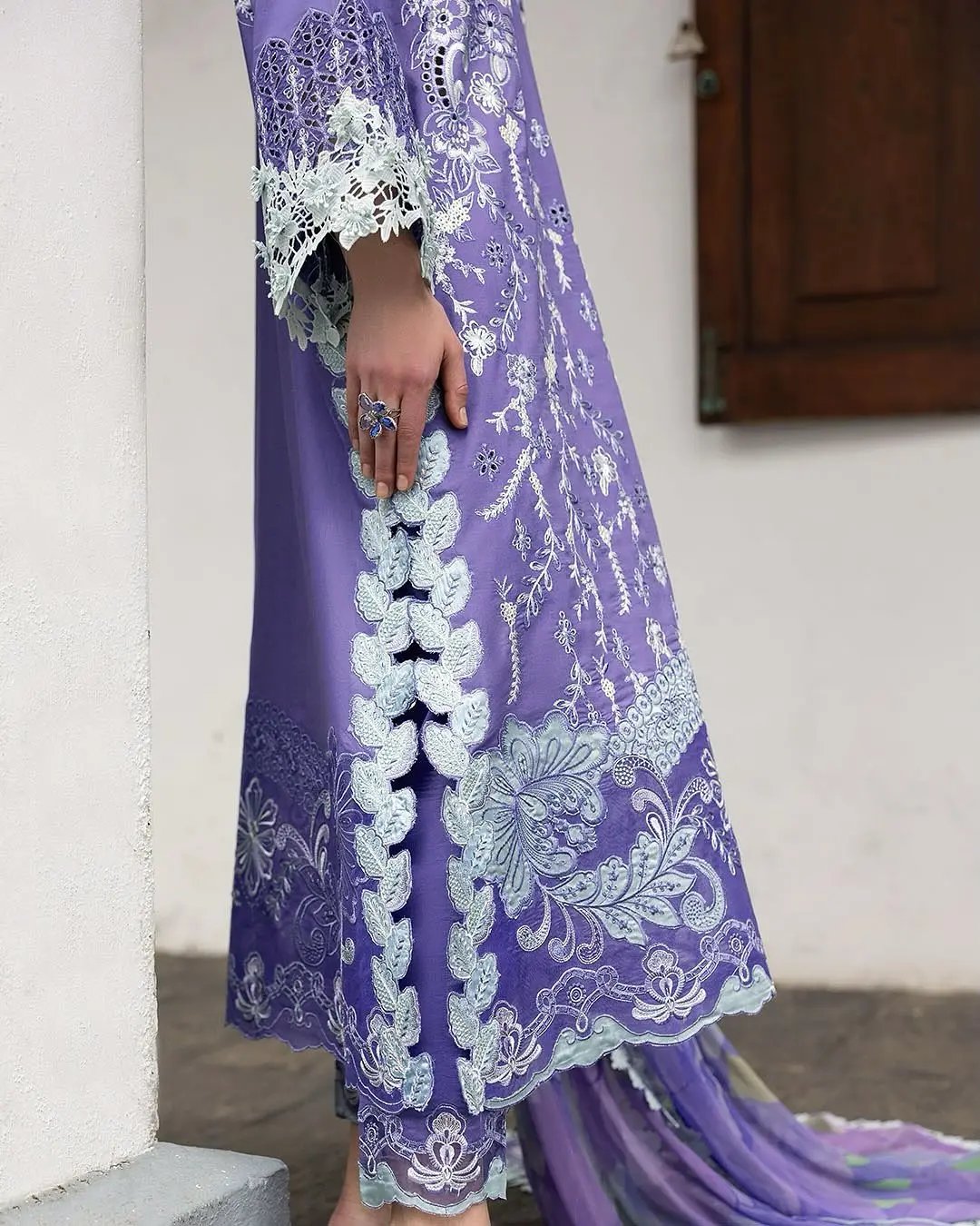 Mushq Manaram Luxury Lawn ’25 Aangan.the essence of lawn & chiffon