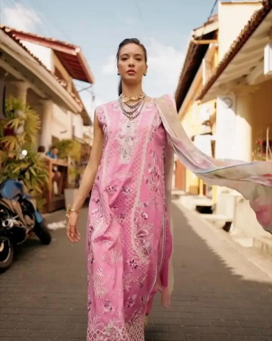 Mushq Manaram Luxury Lawn ’25 Aangan.the essence of lawn & chiffon