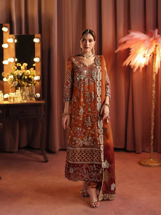 NUREH JHUMRO FESTIVE COLLECTION Aangan.the essence of lawn & chiffon