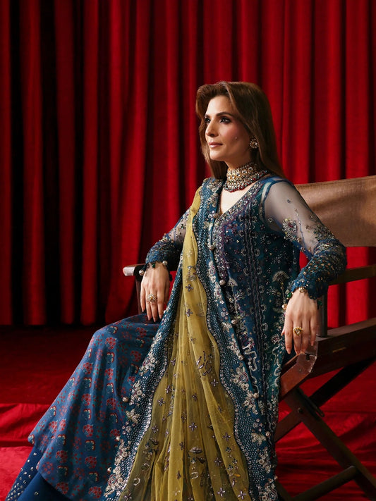 NUREH JHUMRO FESTIVE COLLECTION Aangan.the essence of lawn & chiffon