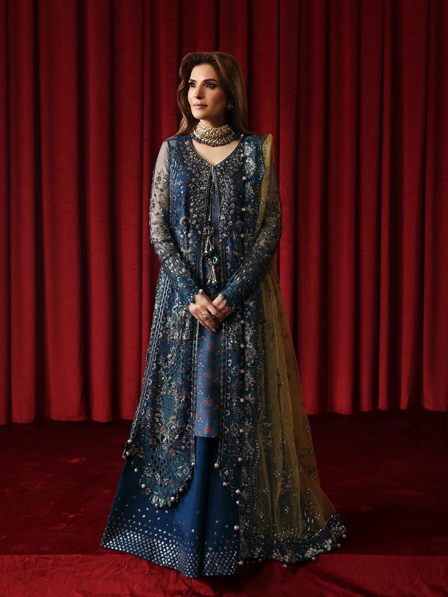 NUREH JHUMRO FESTIVE COLLECTION Aangan.the essence of lawn & chiffon