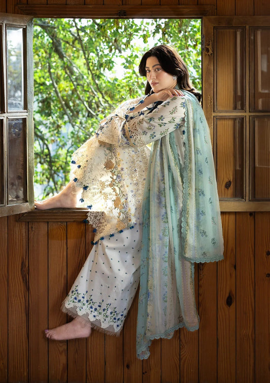 Elaf Chikankari Prints Lawn 2026=-ERC-1A SAHIL Aangan the essence of lawn & chiffon