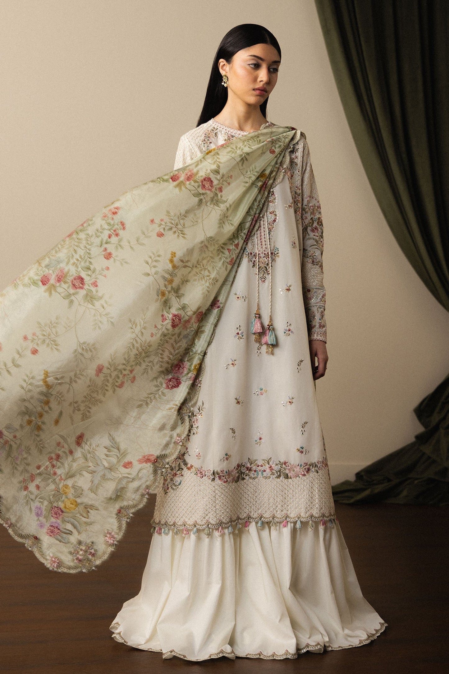 Zara Shahjahan Luxury Summer Lawn | Satori 2026-d4 Aangan | the Essence of Lawn & Chiffon