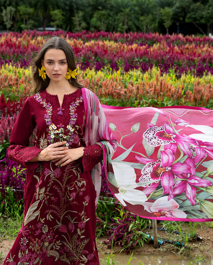 Secret Garden Hemline Lawn by Mushq 2026| Aurora Petals Aangan | the Essence of Lawn & Chiffon