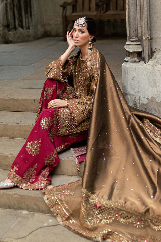 - Pakistani party wear suits by Maria B Soirée
- Maria B Soirée unstitched festive suits India