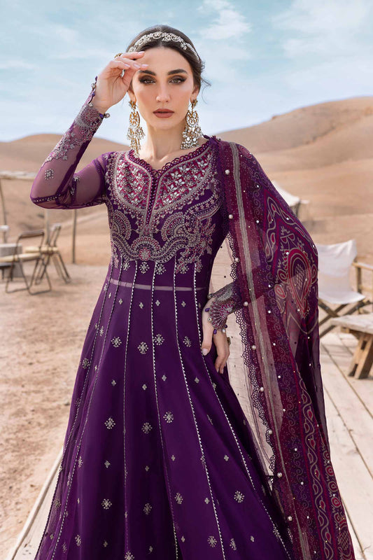 Shop Maria B unstitched embroidered suit from the Luxury Lawn 2025 collection—featuring premium fabrics, elegant detailing, and festive-ready designs for Eid and summer events.