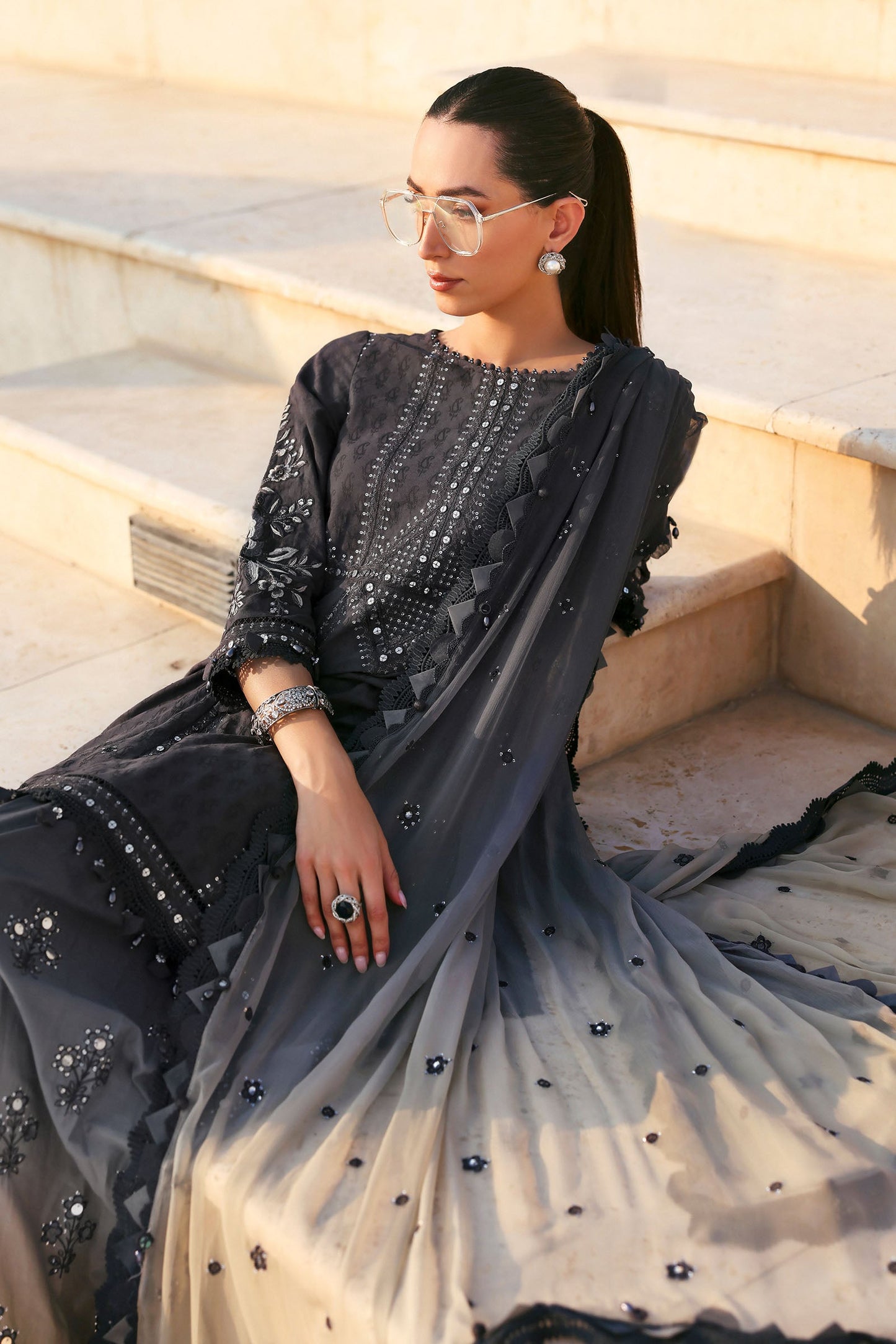 Maria B luxury Lawn 2026=02 b Aangan | the Essence of Lawn & Chiffon