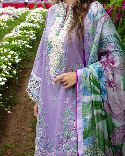 Secret Garden Hemline Lawn by Mushq 2026| Dewdrop Dance Aangan | the Essence of Lawn & Chiffon