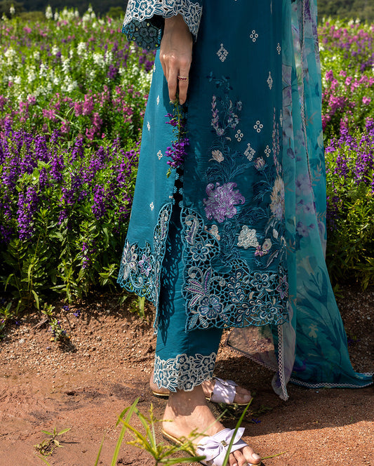 Secret Garden Hemline Lawn by Mushq 2026| Emerald Fern Aangan | the Essence of Lawn & Chiffon