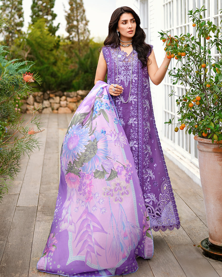 Mushq Amoi luxury lawn 2026= Lovers Lane Aangan | the Essence of Lawn & Chiffon