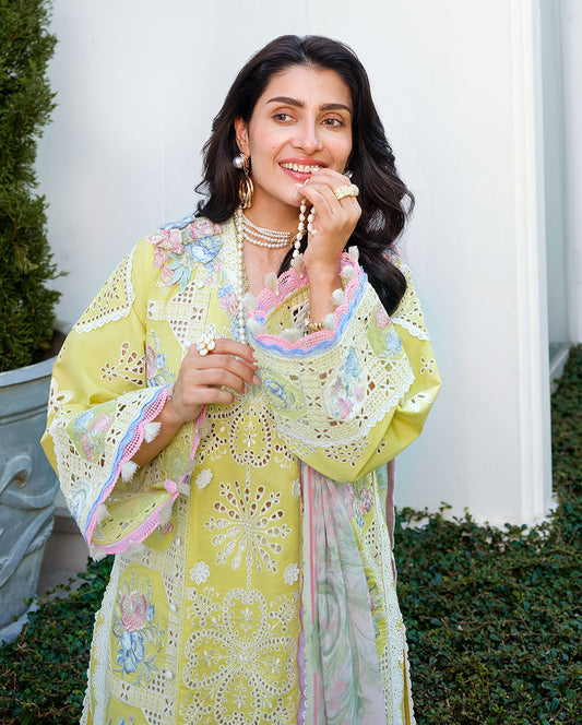 Mushq Amoi luxury lawn 2026=Tender Whisper Aangan | the Essence of Lawn & Chiffon