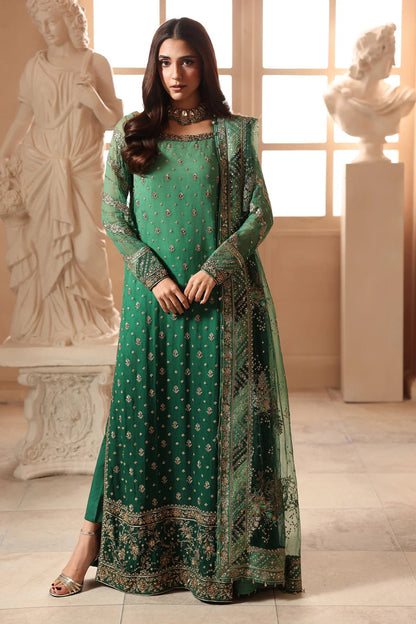Charizma Dastan-e-Jashan Vol 1 2026 Design 03 - unstitched embroidered chiffon suit front view
