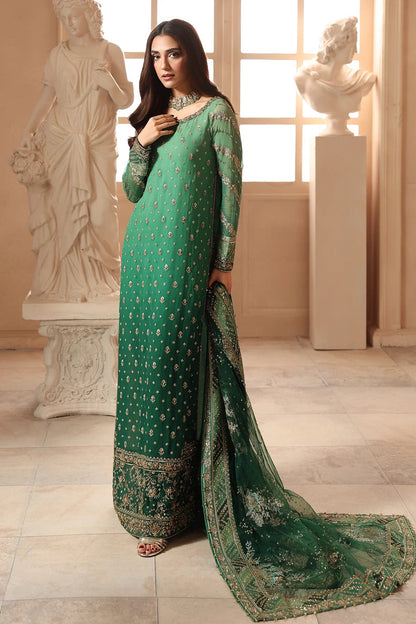 Charizma Dastan-e-Jashan Vol 1 2026 Design 03 - raw silk trouser and back view