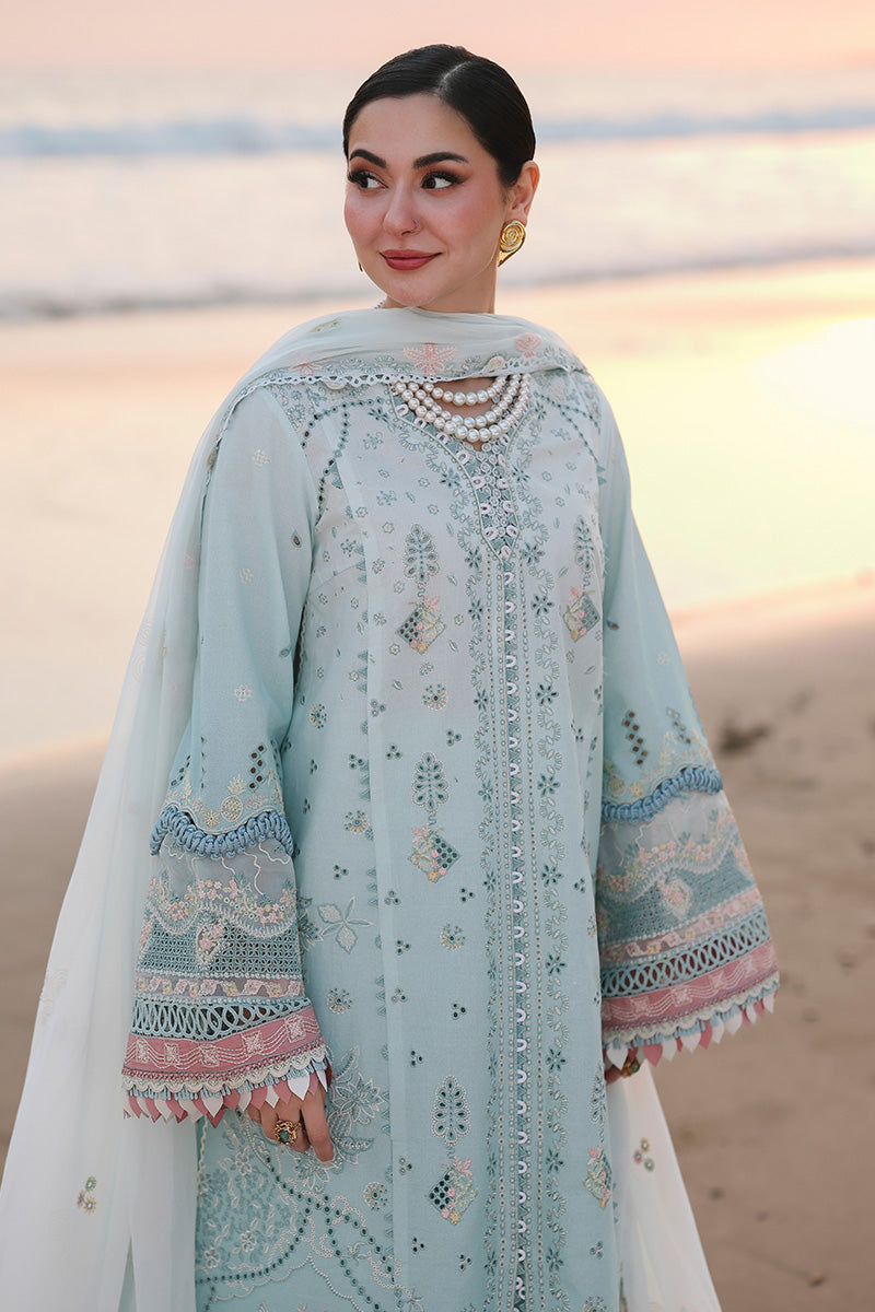 Qalamkar Sahil Luxury Lawn '26=SA-05 AYRA Aangan.the essence of lawn & chiffon