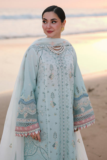 Qalamkar Sahil Luxury Lawn '26=SA-05 AYRA Aangan.the essence of lawn & chiffon