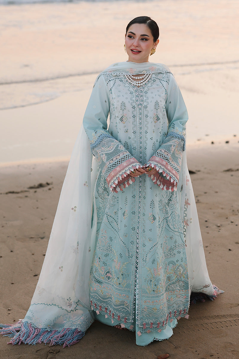 Qalamkar Sahil Luxury Lawn '26=SA-05 AYRA Aangan.the essence of lawn & chiffon