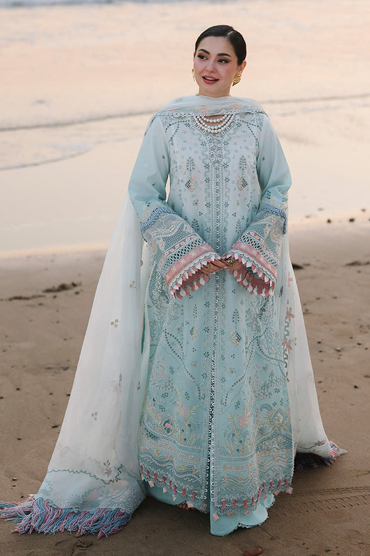 Qalamkar Sahil Luxury Lawn '26=SA-05 AYRA Aangan.the essence of lawn & chiffon