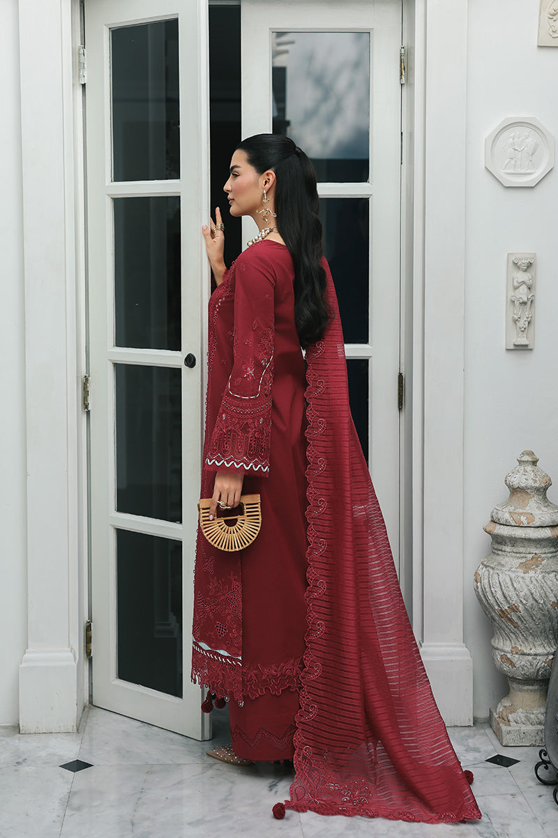 Qalamkar Qline Lawn Drop 1 =QISTAH Aangan the essence of lawn & chiffon