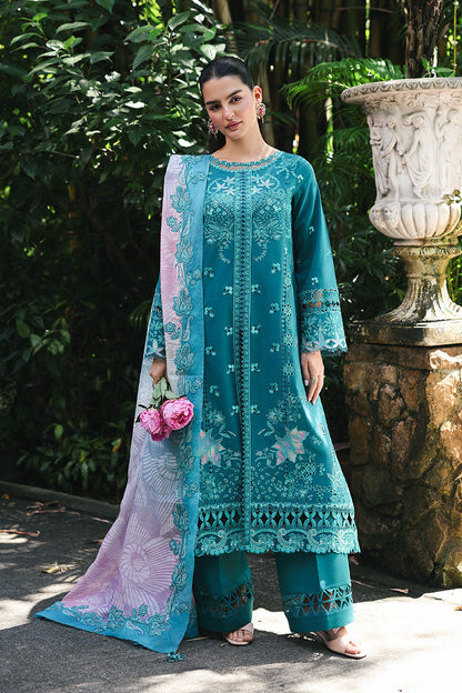 Qalamkar Qline Lawn Drop 1 =SAPPHIRE Aangan the essence of lawn & chiffon