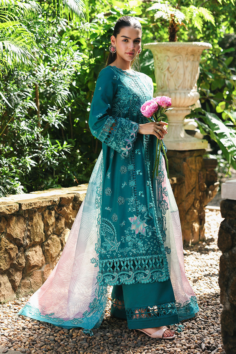 Qalamkar Qline Lawn Drop 1 =SAPPHIRE Aangan the essence of lawn & chiffon