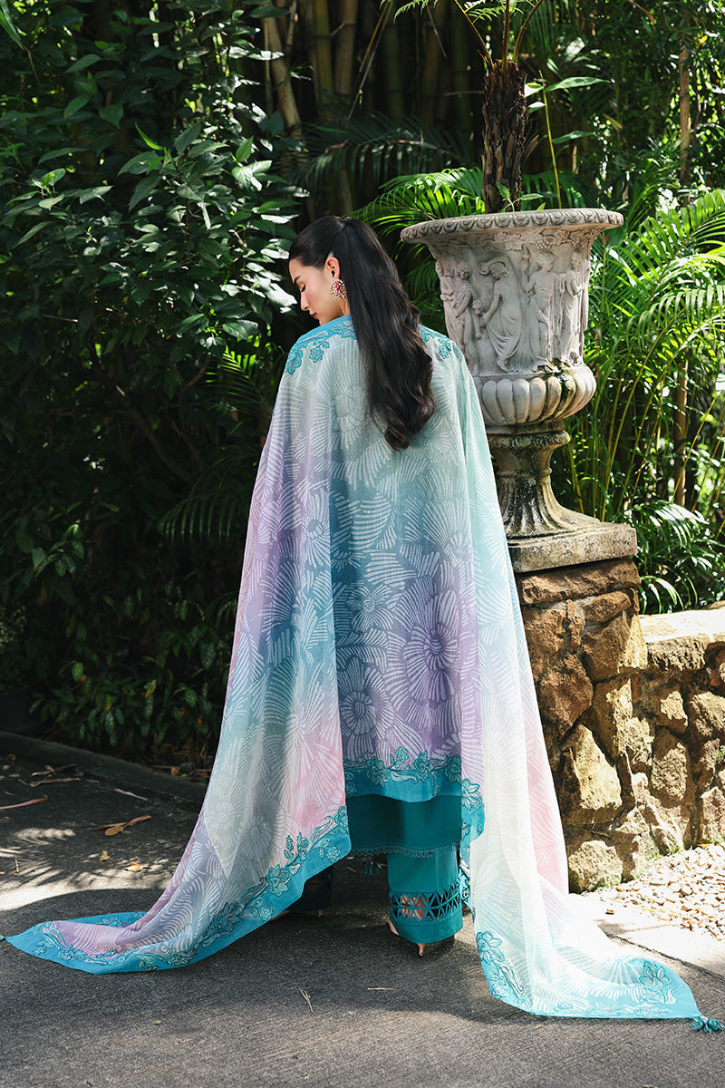 Qalamkar Qline Lawn Drop 1 =SAPPHIRE Aangan the essence of lawn & chiffon