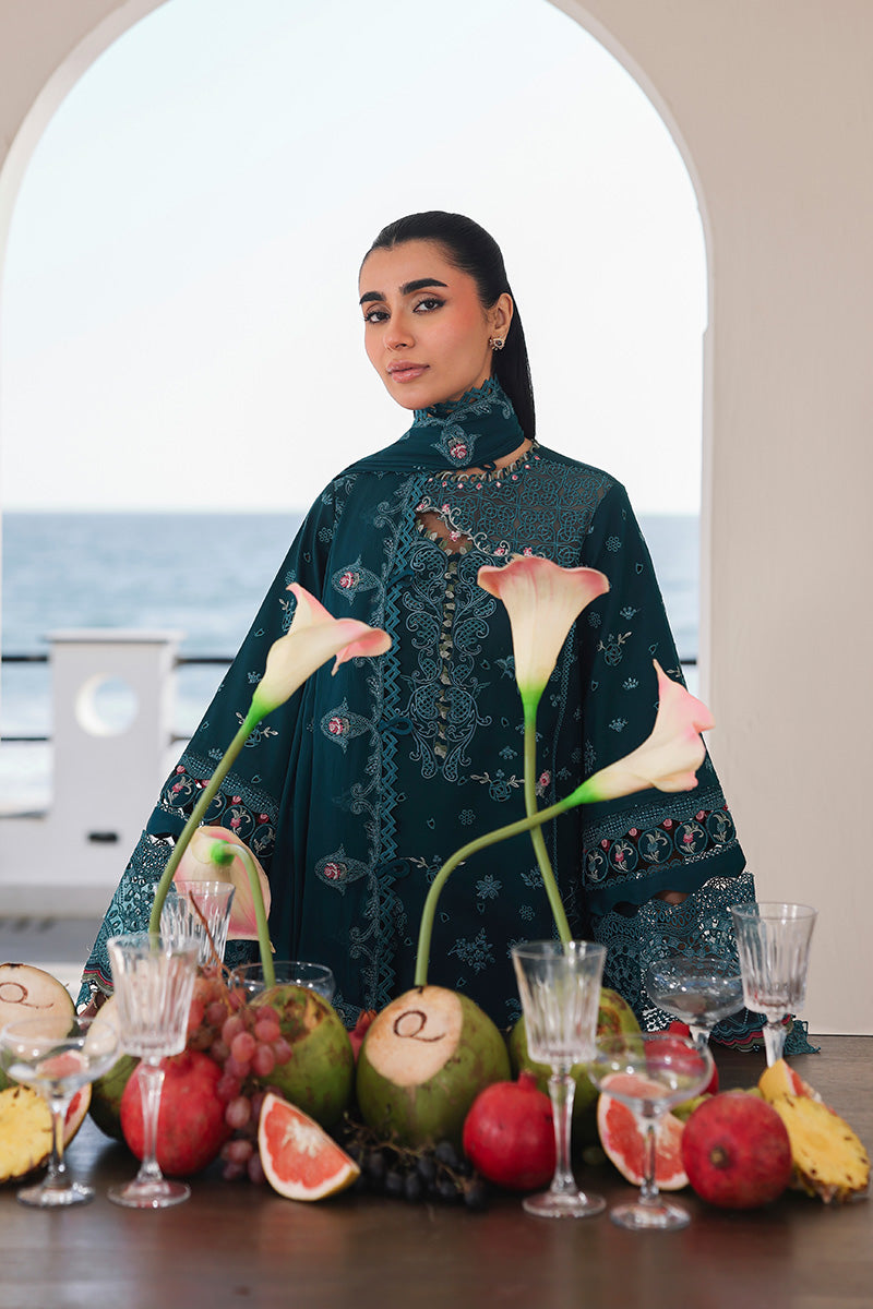 Qalamkar Sahil Luxury Lawn '26 |AANGAN| Pakistani lawn suits online