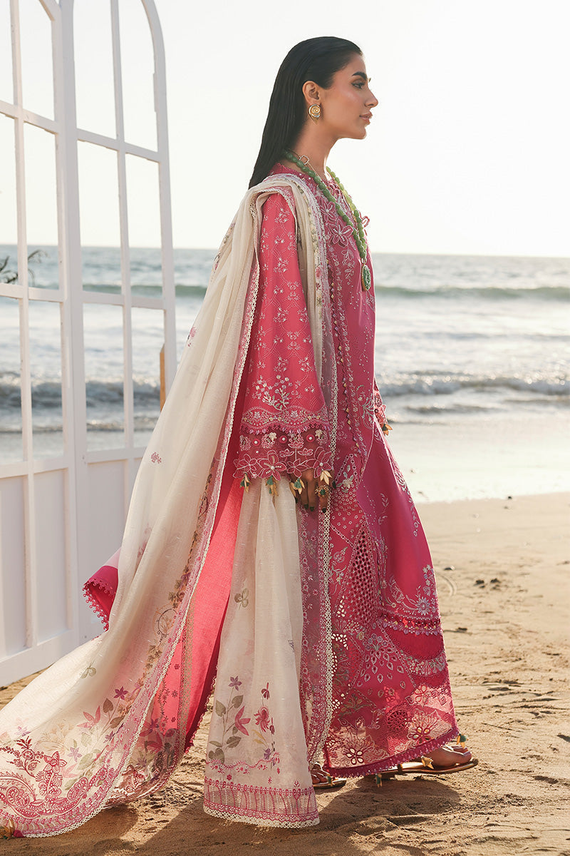 Qalamkar Sahil Luxury Lawn '26=SA-13 TARA Aangan.the essence of lawn & chiffon
