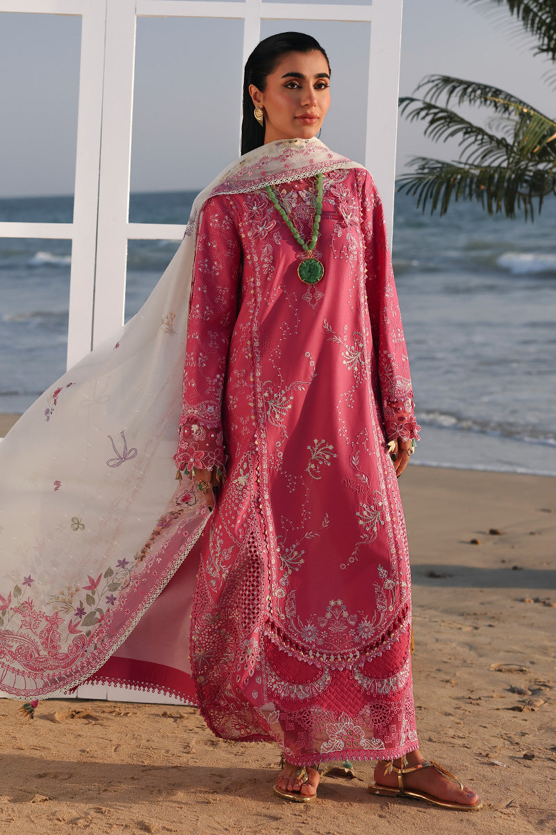 Qalamkar Sahil Luxury Lawn '26=SA-13 TARA Aangan.the essence of lawn & chiffon