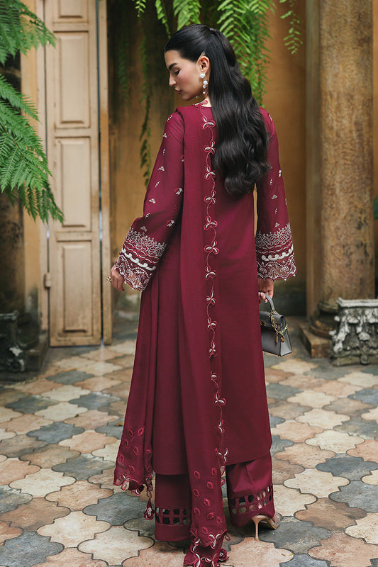 Qalamkar Qline Lawn Drop 1 =GARNET Aangan the essence of lawn & chiffon
