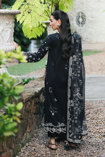 Qalamkar Qline Lawn Drop 1 =OBSIDIAN Aangan the essence of lawn & chiffon