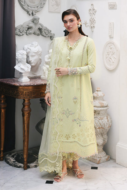 Qalamkar Qline Lawn Drop 1 =MOONSTONE Aangan the essence of lawn & chiffon