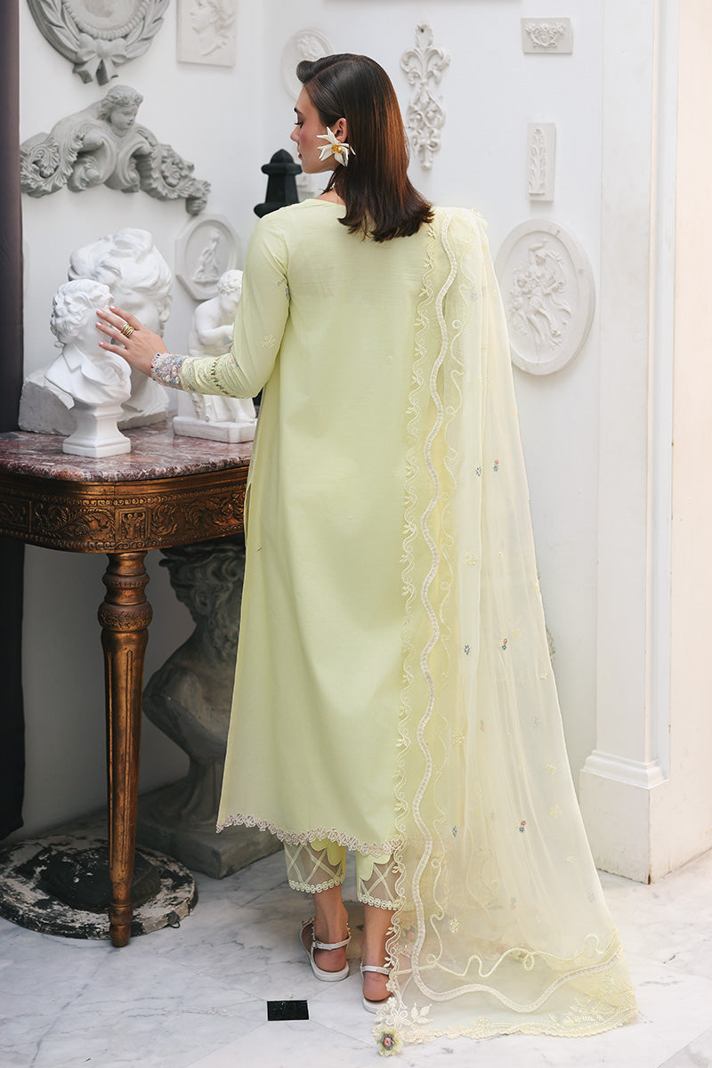 Qalamkar Qline Lawn Drop 1 =MOONSTONE Aangan the essence of lawn & chiffon