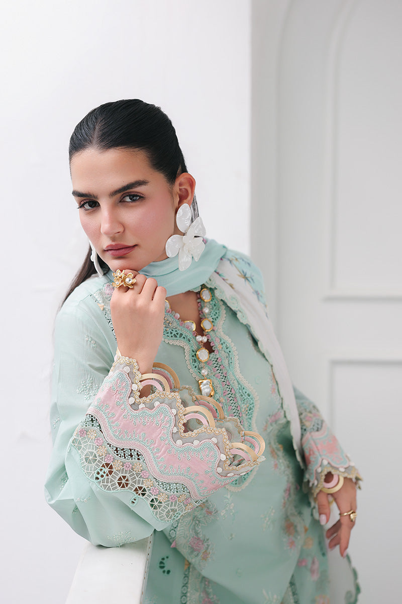 Qalamkar Qline Lawn Drop 1 =RAHA Aangan the essence of lawn & chiffon