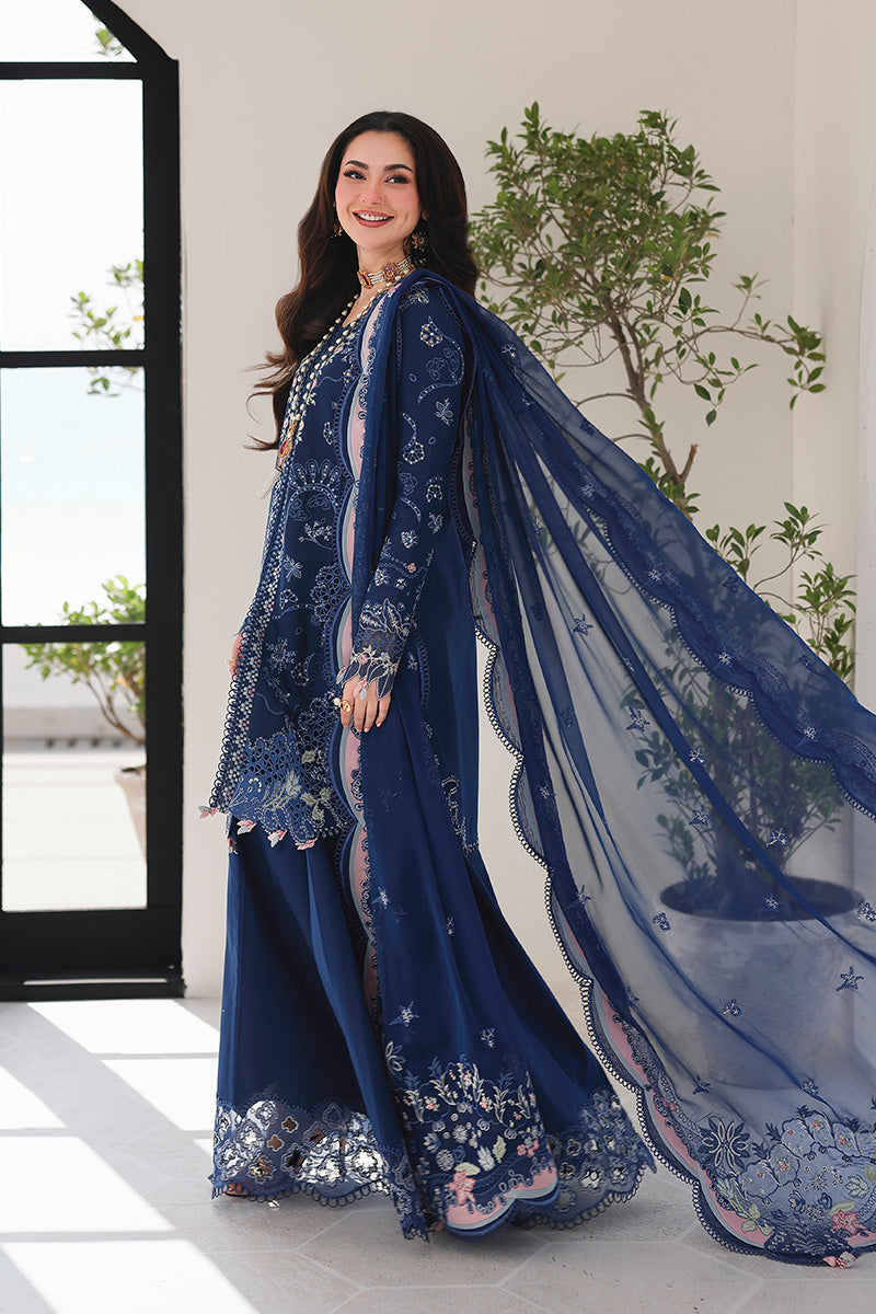 Qalamkar Sahil Luxury Lawn '26=SA-16 ESMA Aangan.the essence of lawn & chiffon