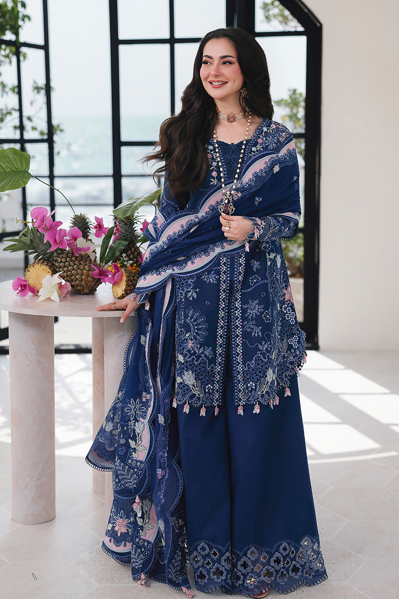 Qalamkar Sahil Luxury Lawn '26=SA-16 ESMA Aangan.the essence of lawn & chiffon