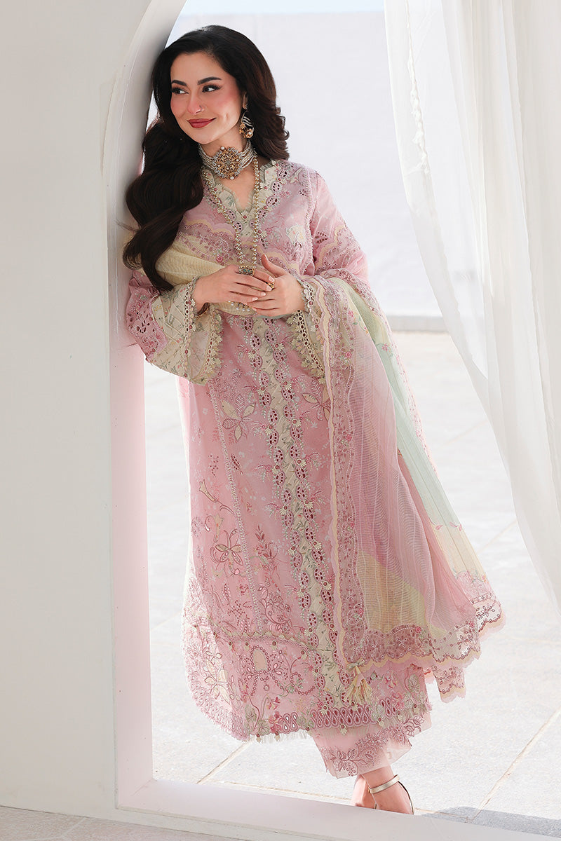 Qalamkar Sahil Luxury Lawn '26=SA-09 HANIYA Aangan.the essence of lawn & chiffon