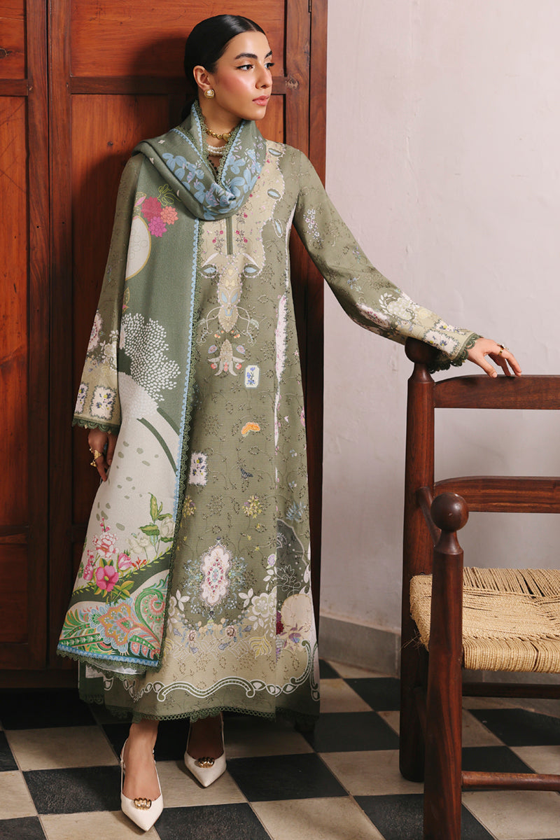 	Qalamqar QLine unstitched suit in authentic ethnic wear