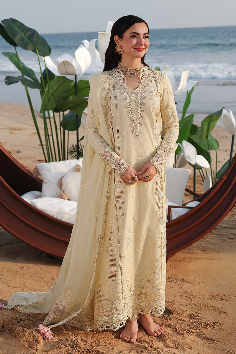 Qalamkar Sahil Luxury Lawn '26-SA-03 SAFA |AANGAN|Shop Pakistani lawn suits online