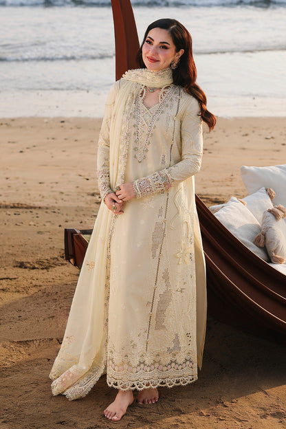 Qalamkar Sahil Luxury Lawn '26-SA-03 SAFA |AANGAN|Shop Pakistani lawn suits online