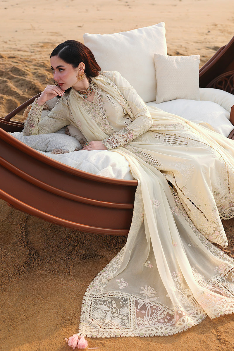 Qalamkar Sahil Luxury Lawn '26-SA-03 SAFA |AANGAN|Shop Pakistani lawn suits online