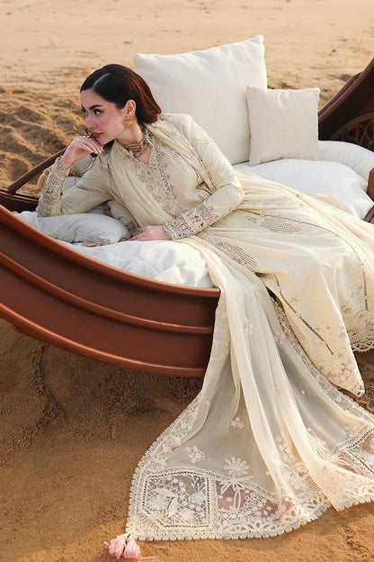 Qalamkar Sahil Luxury Lawn '26-SA-03 SAFA |AANGAN|Shop Pakistani lawn suits online