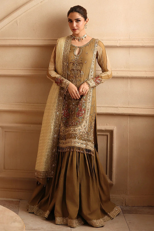 Charizma Dastan-e-Jashan Vol 1 2026 Design 06 - unstitched embroidered chiffon suit front view