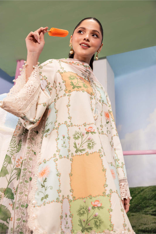 MARIA.B M.BASIC LAWN 202=10 A Aangan the essence of lawn & chiffon