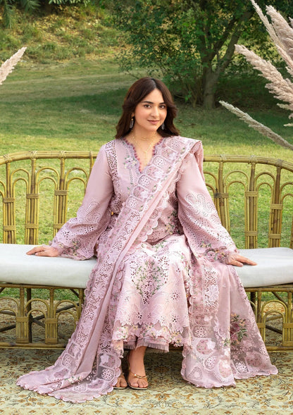 ELAF LUXURY LAWN '26=4A BLOOMING Aangan the essence of lawn & chiffon
